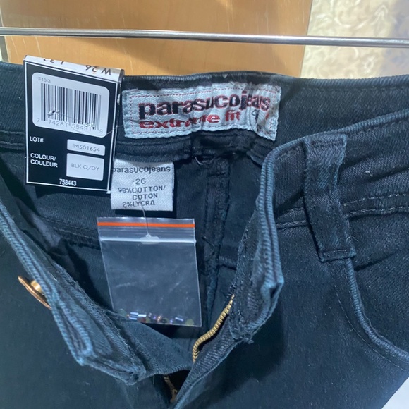 Ladies Vintage Embellished Black Parasuco Jeans Sz 26 - Picture 12 of 14